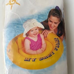 Intex My Baby Float Inflatable Pool Ring Yellow 27" Sun School Water Seat NEW
